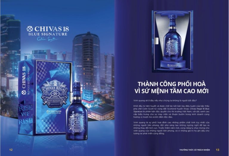 Sứ mệnh trong tầm cao mới với rượu Chivas 18 Blue Signature hộp quà tết 2024