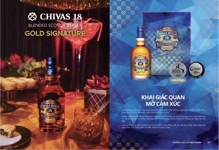 Hộp quà tết năm 2023 của rượu Chivas 18 năm
