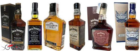 Các sản phẩm rượu Whisky của Jack Daniels Old No.7
